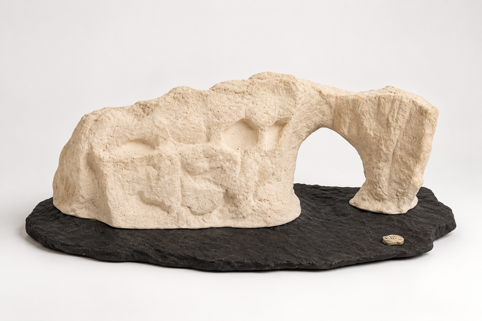 Abstract Limestone Arch Sculpture